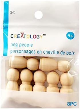 Creatology 12 Packs: 8 ct. (96 Total) 1" Wooden Peg People